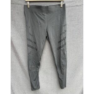 Mens XL ADIDAS Adizero Parley Running‎ Compression Pants Tights Gray Ankle Zip